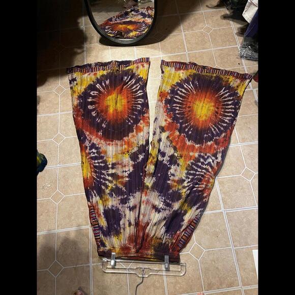 handmade Tie dye palazzo pants - Picture 8 of 9